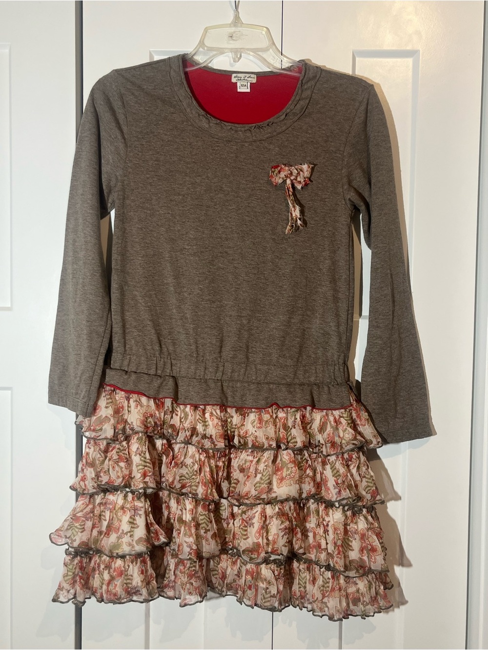 Girls Elaine et Lena ruffle skirt dress size 12